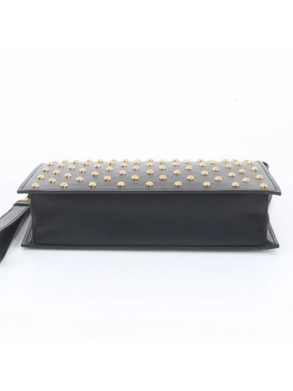Versace Medusa Studs Leather Clutch Pouch Business